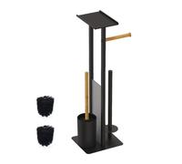 Relaxdays WC set metal & bamboo