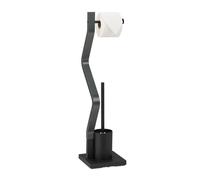 Relaxdays WC Set Toilet Paper Holder and Brush