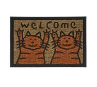 Relaxdays welcome cats coir door doormat