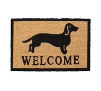 Relaxdays welcome dachshund wiener dog door mat