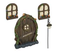 Relaxdays "Welcome" Fairy Garden Set