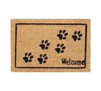 Relaxdays welcome paws coir doormat