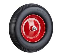 Relaxdays Wheelbarrow wheel, solid rubber, 4.00-8