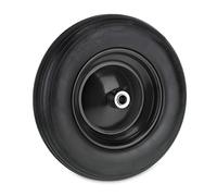 Relaxdays Wheelbarrow Wheel 3.50-8, Rubber Tyre with Steel Centre, Puncture-Proof, up to 100 kg, Replacement, Black, 3.5-8