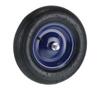 Relaxdays Wheelbarrow Wheel with Axle & Blue Rim