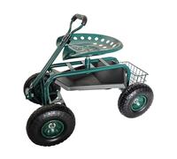 Relaxdays Wheeled garden seat with storage