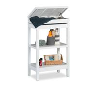 Relaxdays White Bamboo Standing Shelf