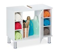 Relaxdays White Bathroom Cabinet