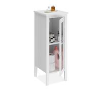 Relaxdays White Bathroom Cabinet with 2 Shelves