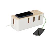 Relaxdays White Cable Box