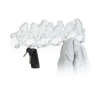 Relaxdays White Coat Rack Birds on a Branch
