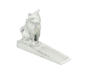 Relaxdays White Door Wedge Antique Cat