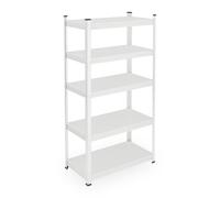 Relaxdays White Heavy Duty Shelving with 5 Shelves
