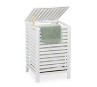 Relaxdays White Laundry Hamper with Bag