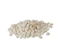 Relaxdays Marble Pebbles, 5 kg, Stones, 15-25 mm, Garden Decor, Flower Beds & Pots, Ornamental Gravel, White, 2.5 x 2.5 x 2.5 cm