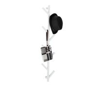 Relaxdays White Metal Tree-Shaped Coat Rack