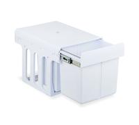 Relaxdays White Pull Out Waste Bin