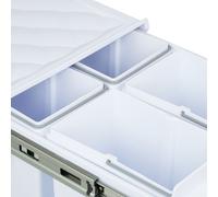 Relaxdays White Pull Out Waste Bin