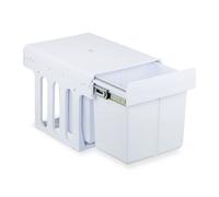 Relaxdays White Pull Out Waste Bin