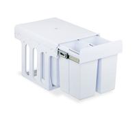 Relaxdays White Pull Out Waste Bin