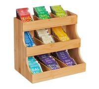 Relaxdays White Tea Organiser with 9 compartments