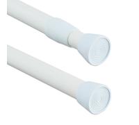 Relaxdays White Tension Rod Stainless Steel