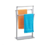 Relaxdays White Towel Rack with 2 Bars