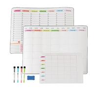 Relaxdays Refrigerator whiteboard set, 3 pieces