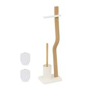 Relaxdays Wood and metal WC set