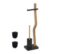 Relaxdays Wood and metal WC set