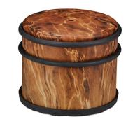 Relaxdays Wood Effect Door Stop Dark Brown