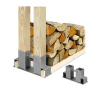 Relaxdays Wood Stacking Aid Set of 2