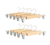 Relaxdays Wood trouser hangers, set of 10