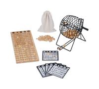 Relaxdays Wooden Bingo Game