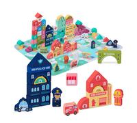 Relaxdays Wooden Building Blocks