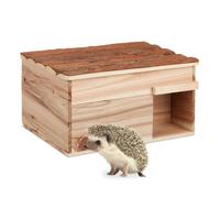 Relaxdays Wooden Hedgehog Bungalow with Floor