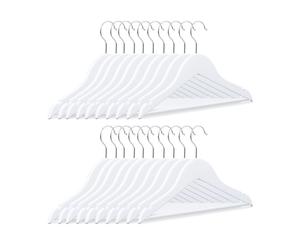 Relaxdays Wooden Kids' Clothes Hangers Set of 20