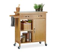 Relaxdays Wooden Kitchen Cart