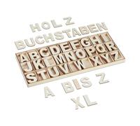 Relaxdays Wooden Letters Set 208 pcs.