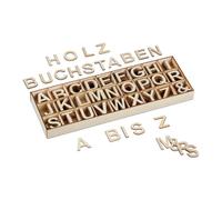 Relaxdays Wooden Letters Set 324 pcs.