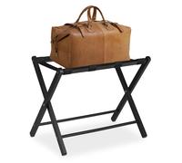Relaxdays Wooden Luggage Rack Foldup