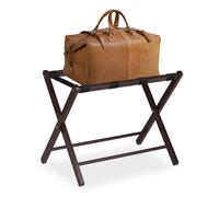 Relaxdays Wooden Luggage Rack Foldup