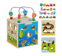 Relaxdays Wooden Motor Skills Cube