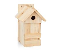 Relaxdays Wooden Nesting Box with Pointed Roof