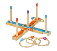 Relaxdays Wooden Ring Toss Game