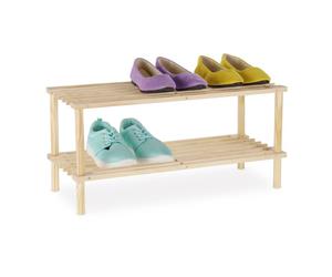 Relaxdays Wooden Shoe Rack