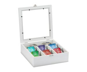 Relaxdays Wooden Tea Box