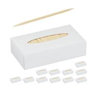 Relaxdays Wooden Toothpick Set of 12000