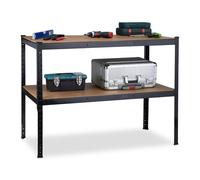 Relaxdays Workbench with 2 Levels