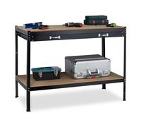 Relaxdays Workbench with Drawer